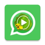 animated wasticker android application logo